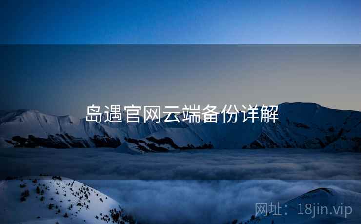岛遇官网云端备份详解