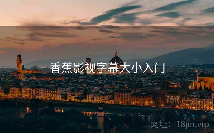 香蕉影视字幕大小入门