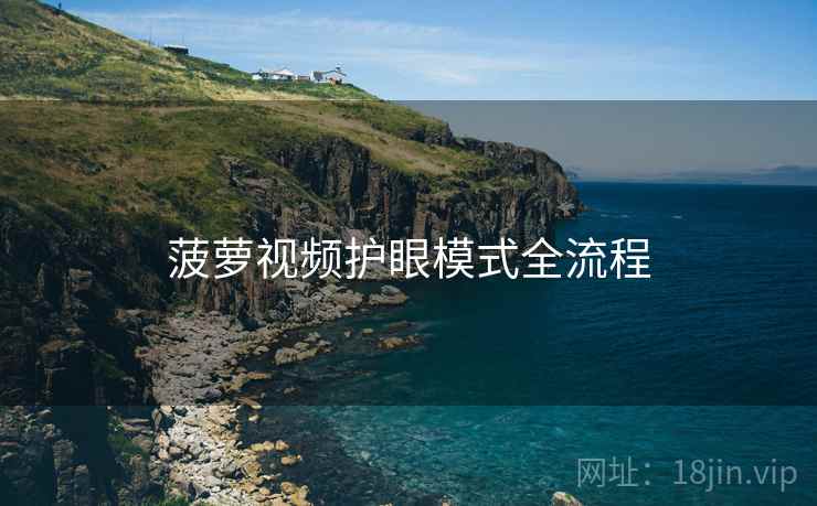 菠萝视频护眼模式全流程