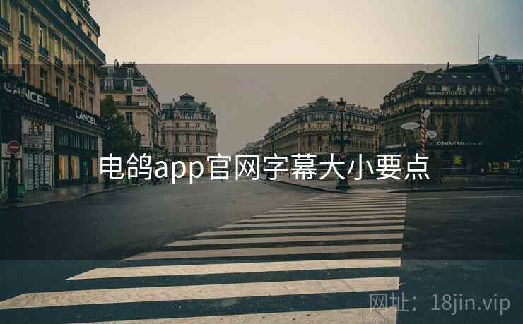 电鸽app官网字幕大小要点