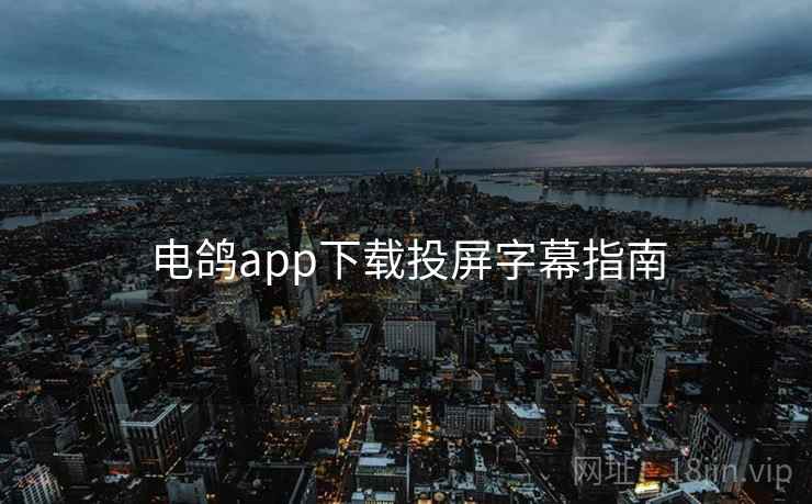 电鸽app下载投屏字幕指南