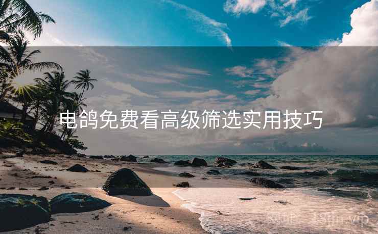 电鸽免费看高级筛选实用技巧