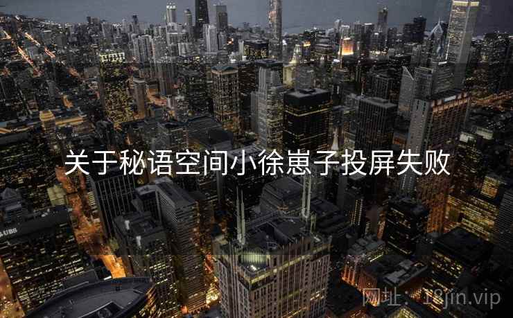 关于秘语空间小徐崽子投屏失败